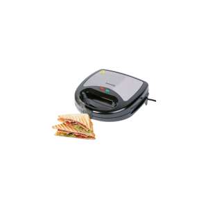 Bewello Aparat de sandwich 3 în 1, 800W, argintiu/negru, BW1024, cu un sandwich - Bewello Sandwich-maker