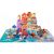 Drevená hračka mesto, 115 ks, s 20 ks puzzle podložkou 107750336
