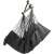 Pepita single hanging chair with cushions in dark gray, hanging chair with cushions, hammock chair, comfortable hanging chair, outdoor hanging chair, indoor hanging chair, hanging chair with tassels