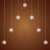 Home KAF7WW snowflake light curtain with 7 warm white LEDs hanging against a brown background