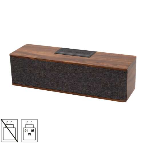 SAL RRT7 Stereo Retro Speaker, Wireless, 2x5W, FM Radio, Bluetooth, Built-in Battery