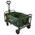 Pepita folding wagon with adjustable handle, green, side view