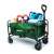 Pepita folding wagon with adjustable handle, green, loaded with beach items