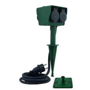 Prelungitor de gradina, 4 prize cu capac, 1.4 m 107762377 - Lămpi și iluminat