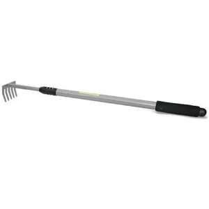 Garden Rake with Telescopic Handle, 5 Tines, 9x7x78/120 cm, Strend Pro 107762448 - Rake