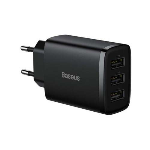 Степенен USB зарядно устройство Baseus CCXJ020101 с 4 порта, черно