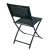 Back view of Jumi black folding garden chair