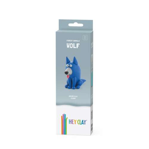 Hey Clay air-drying modeling clay set - Wolf, 3 pieces