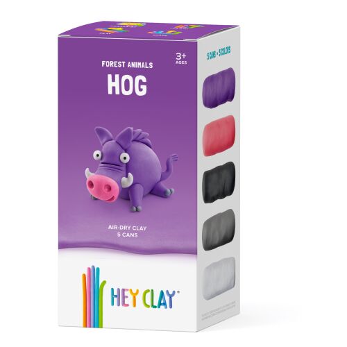 Hey Clay Schwein Lufttrocknendes Ton Set für Kinder, Schwein Modellierton Set