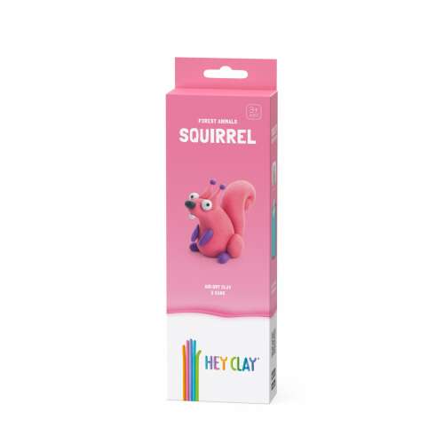 Hey Clay air-dry modeling clay set, Forest Animals Squirrel, 3 pieces
