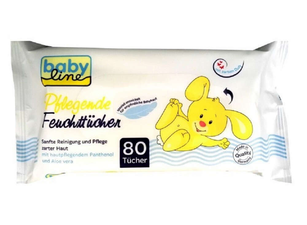 Baby Line nedves Törlőkendő 80db