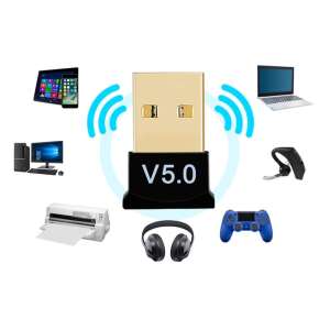 Bluetooth 5.0 USB adapter, vezeték nélküli eszközök számítógéphez, laptophoz, telefonhoz, fejhallgatóhoz, nyomtatóhoz, gamepadhez való csatlakoztatása - Bluetooth adapter