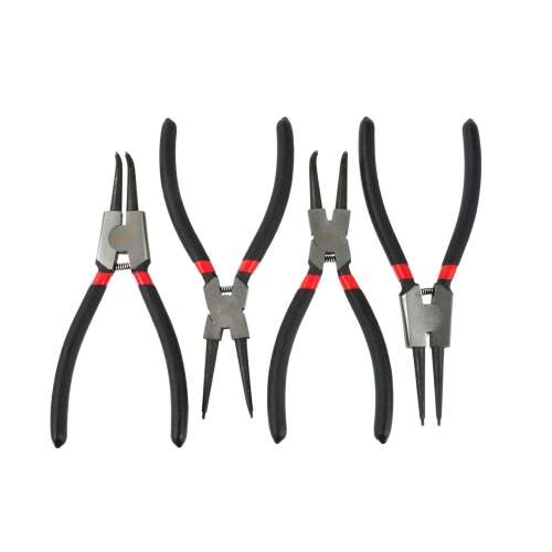 Set clești pentru inele de siguranță GEKO 200mm cu vârfuri drepte și curbate