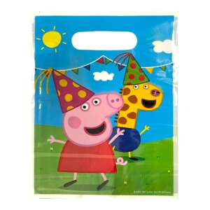 Peppa Pig party favor bags, 10 pack, plastic, blue, yellow, green, red, pink, birthday party supplies - Nonbrand Gift bag