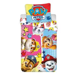 Paw Patrol Comic Kinderbettbezug 100x135cm, 40x60 cm