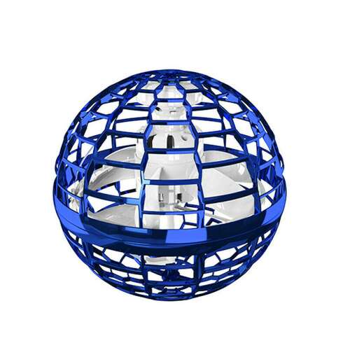 Gyro Ball trükkös lebegő labda, ledekkel, kék