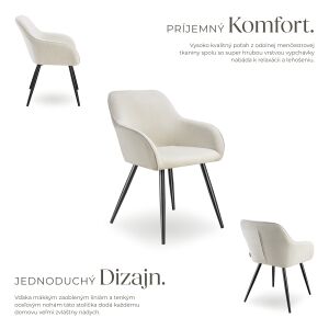 Marilyn Chair, Velvet Fabric, Upholstered 113399353 - Furniture