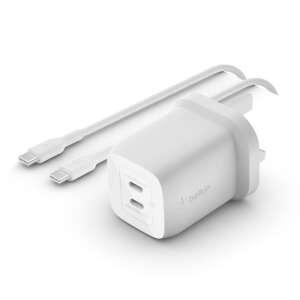 Belkin 65W Dual USB-C nástenná nabíjačka s káblom - Technické zariadenia a elektronika