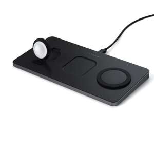 Satechi 3-in-1 Wireless Charging Pad, Schwarz, für iPhone, Apple Watch und AirPods - Satechi