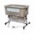 Pepita beige bedside crib with adjustable height and wheels