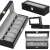 Watch Box 31.5x11x8 cm black organizer with 6 compartments 107821194