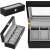 Watch Box 31.5x11x8 cm black organizer with 6 compartments 107821194