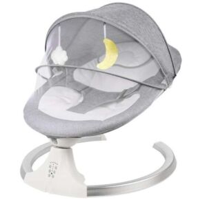 Elektryczna huśtawka bujana Pepita z Bluetooth i pilotem #jasnoszary 119865632 - Baba & Tipegő