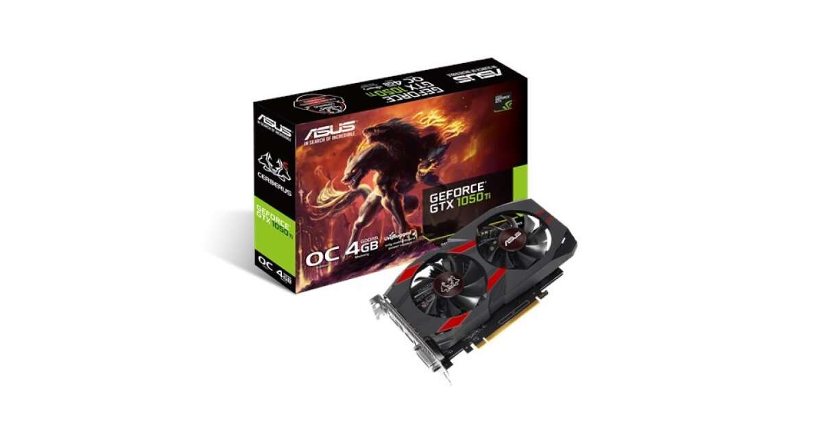 ASUS CERBERUS-GTX1050TI-A4G NVIDIA GeForce GTX 1050 Ti GB GDDR5 