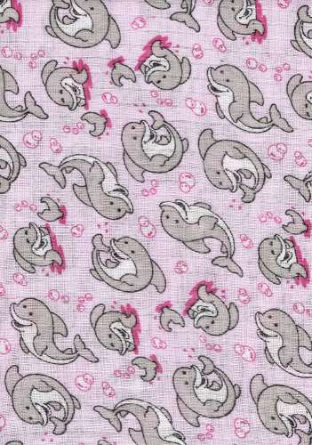 Textil pelenka 1db - Delfin #rózsaszín 30313402