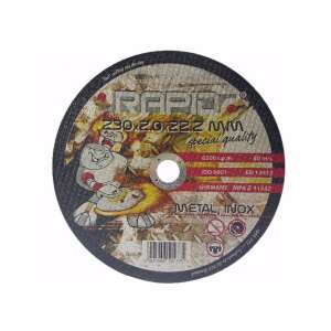 RAPID 230x2.0x22.2mm fémvágó korong, speciális minőség, fém és rozsdamentes acélhoz - Rapid