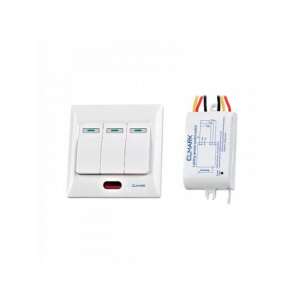 Elmark 3-Wege Funk Lichtschalter, 220V RF Fernbedienung - Elektroinstallation