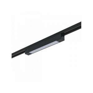 Sínes LED lámpa , track light , lineáris , 1 fázisú , 2 pólusú , 20 Watt , 34 cm , természetes fehér , fekete , Elmark 107836614 - Elmark