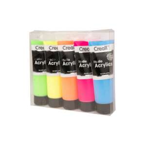 Creall Studio Acrylfarben fluoreszierend, 5 x 120 ml - Acryl-Farben