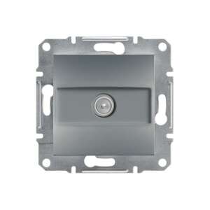 Priză TV Schneider Electric Asfora, oțel, capăt, pentru montaj pe perete - Capace prize