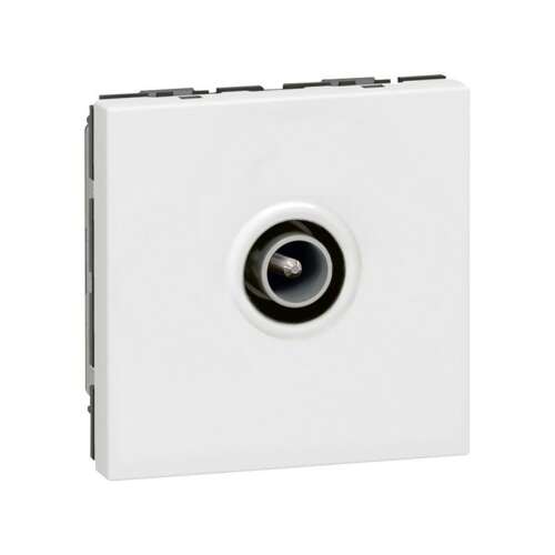 Legrand Program Mosaic 1,5 dB 2m weißer TV-Steckdose Endkappe