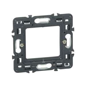 Legrand Céliane/Program Mosaic 1-es 2 Modul mit Nägeln sortierbarer Befestigungsrand, schwarz, Elektroinstallationshilfe - Rahmen für Schalter