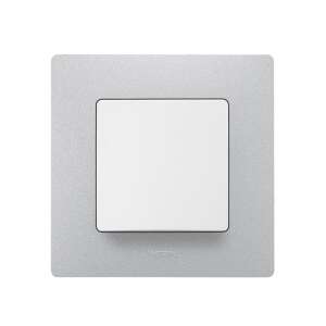 Legrand Niloé Aluminium-Einzelrahmen, Silber - Rahmen für Schalter