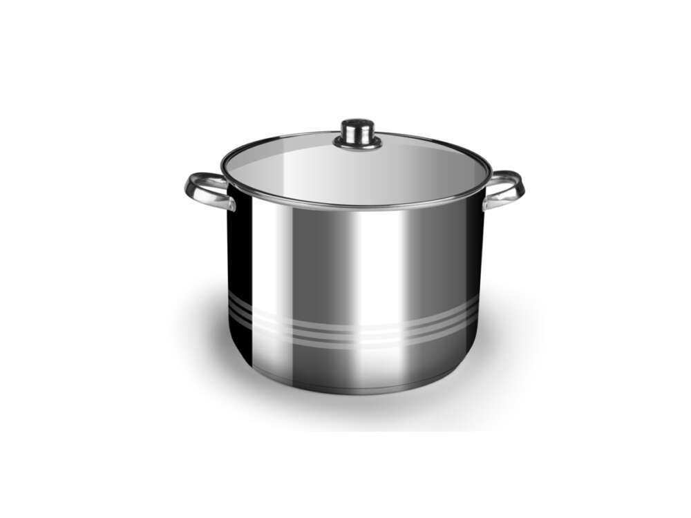 5 literes fazék üveg fedővel