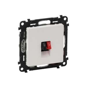 Priză de difuzor Legrand Valena Life 2 albă cu 2 ieșiri - Capace prize