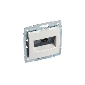 Priză de rețea Legrand Valena Cat.6A STP albă simplă RJ45 - Capace prize