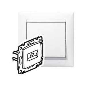 Priză Legrand Valena albă 2xRJ45 LCS2 Cat6 UTP cu gheare - Capace prize