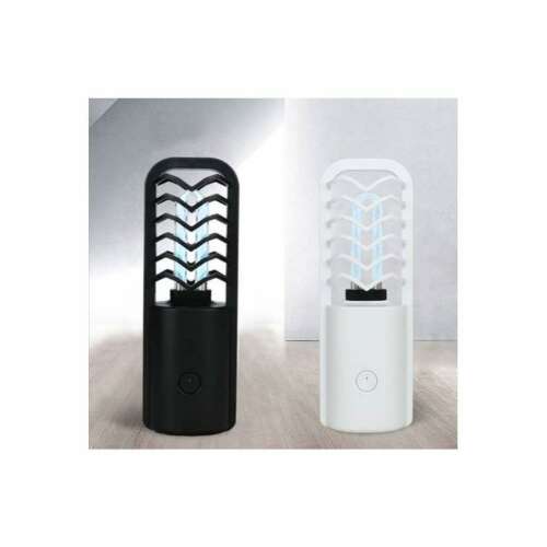 Lampă UV-C mini Zinas ZN-UVLM07 albă și neagră cu generator de ozon