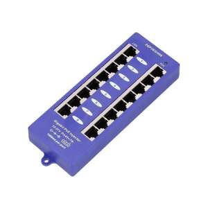 MaxLink 8 Port Gigabit 12V~57V DC PoE Injector, dispozitiv de rețea albastru cu 8 porturi RJ-45 - Acces Point-uri