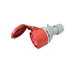 Tracon TICS-225H 32A 400V 3P+N+E 6h IP44 Industriesteckdose mit externer Dichtung - Industrieanschlüsse