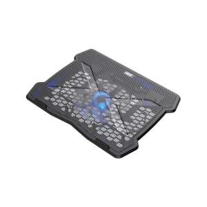 IRIS L-13 fekete laptop hűtőpad, ferde nézet - Iris