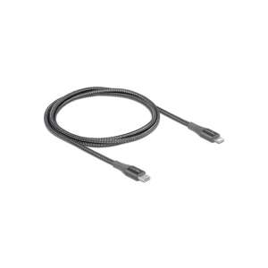 Delock 86631 1m USB-C auf Lightning Kabel, grau, MFi zertifiziert, für iPhone, iPad, iPod - Lightning-Kabel