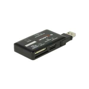Delock 91758 USB 3.2 kártyaolvasó CF, SD, Micro SD, MS, M2, xD memóriakártyákhoz, fekete - Kártyaolvasó
