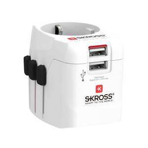 Adaptor de călătorie Skross PROLIGHT USB cu porturi USB duale pentru încărcarea dispozitivelor - Adaptoare de rețea