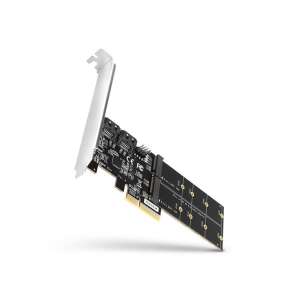 Axagon PCES-SA4M2 2db port SATAIII intern + 2db SATA M.2 slot PCI-Express card 107829772 - AXAGON