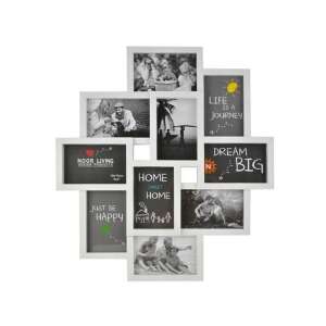 Weißer 10-Bilder-Collage-Bilderrahmen, perfekt zum Präsentieren Ihrer Lieblingsmomente - Prc